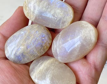 Piedra de palma de piedra lunar azul PS042 x 1