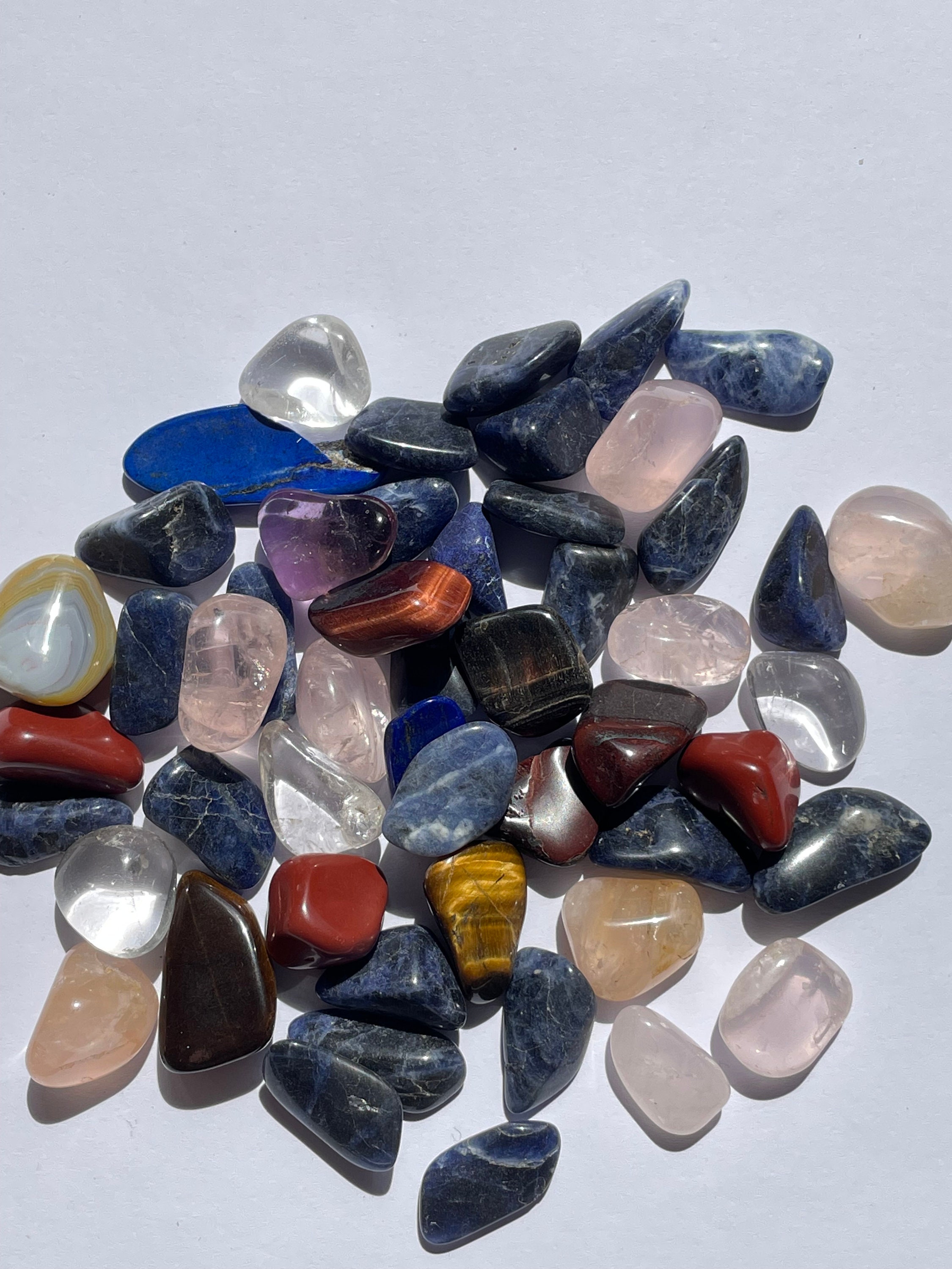 Moonstone tumbled stone crystal/ mineral x 1 22-30mm 