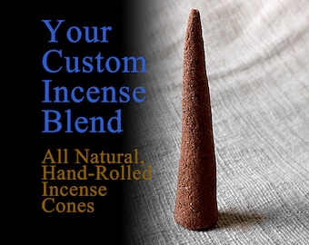 Conos de incienso natural de mezcla personalizada