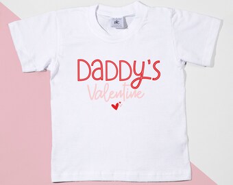 Daddy's Valentine T-shirt - Valentines t-shirt, kids valentines clothing - POM CLOTHING