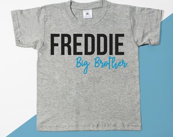 Personalised Big Brother T-shirt - cute kids t-shirt, sibling sets, big brother gift - POM CLOTHING