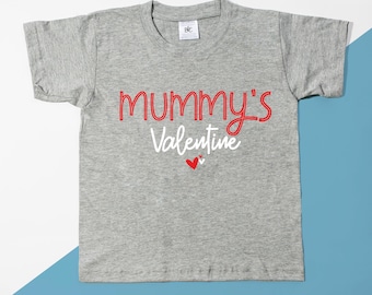 Mummy's Valentine T-shirt - Valentines t-shirt, kids valentines clothing - POM CLOTHING