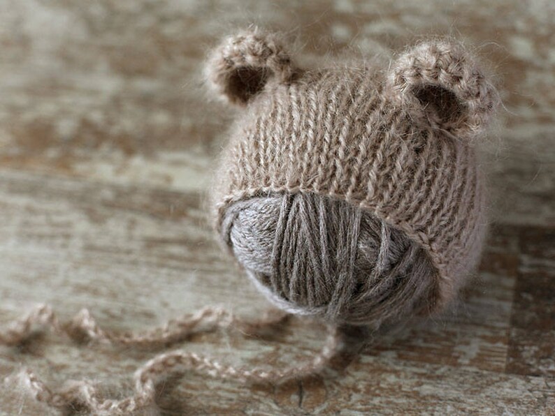 10 COLORS new born photo prop Baby bear hat baby boy hat baby girl hat newborn mohair hat photography