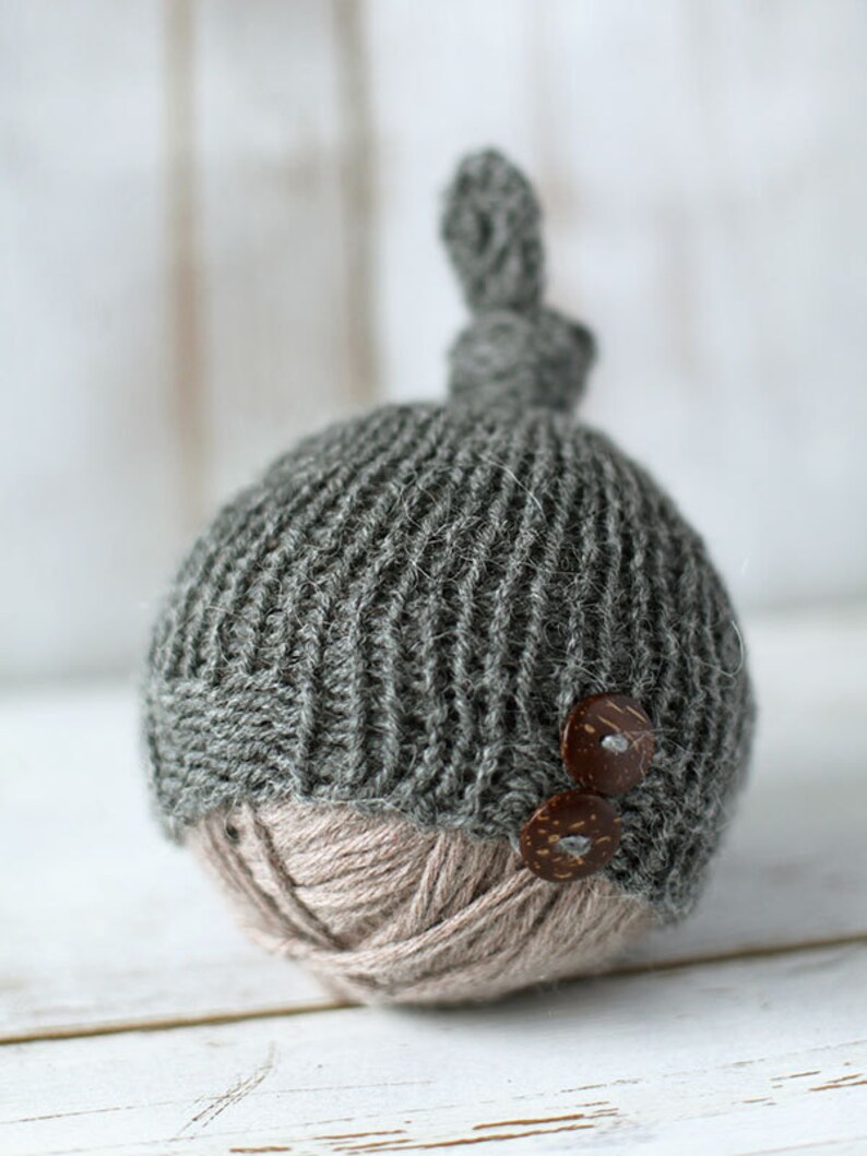 Top Knot Newborn Hat Newborn Wool Hat Baby Girl Hat Baby Etsy