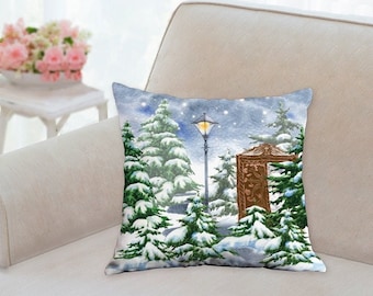 Winter narnia pillow