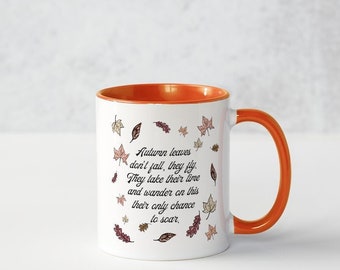 Herfst mok quote crawdads geïnspireerd