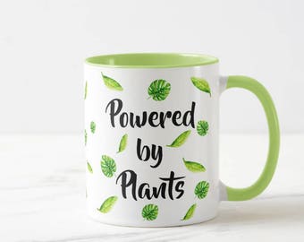 Mug végétalien ~ Alimenté par les plantes ~