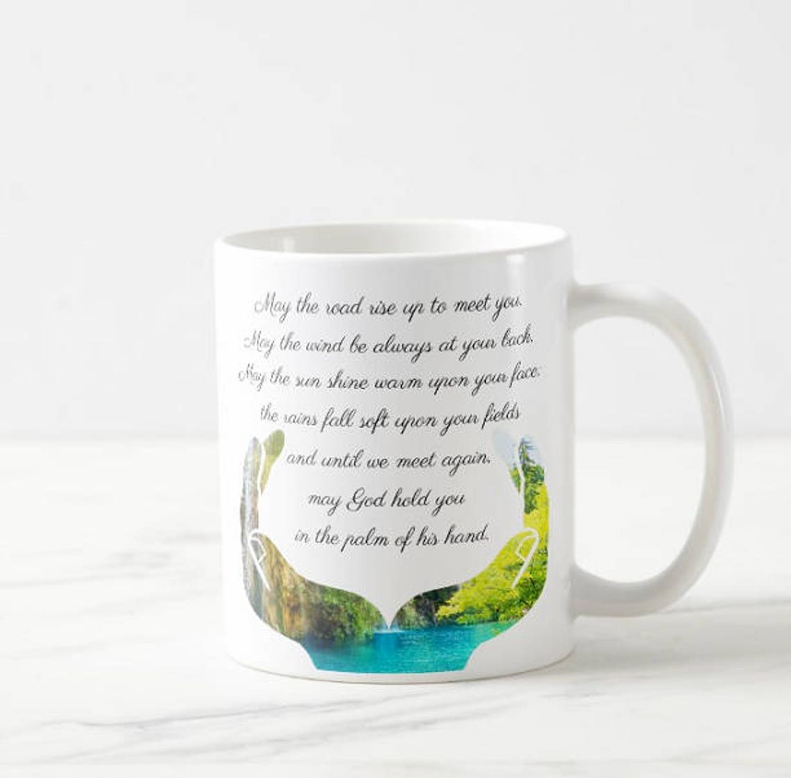 Vintage Russ Berrie Celtic Knot Irish Blessings Ceramic Mugs And Tea Or Coffee Pot Laurel Leaf Farm Item No Js032007