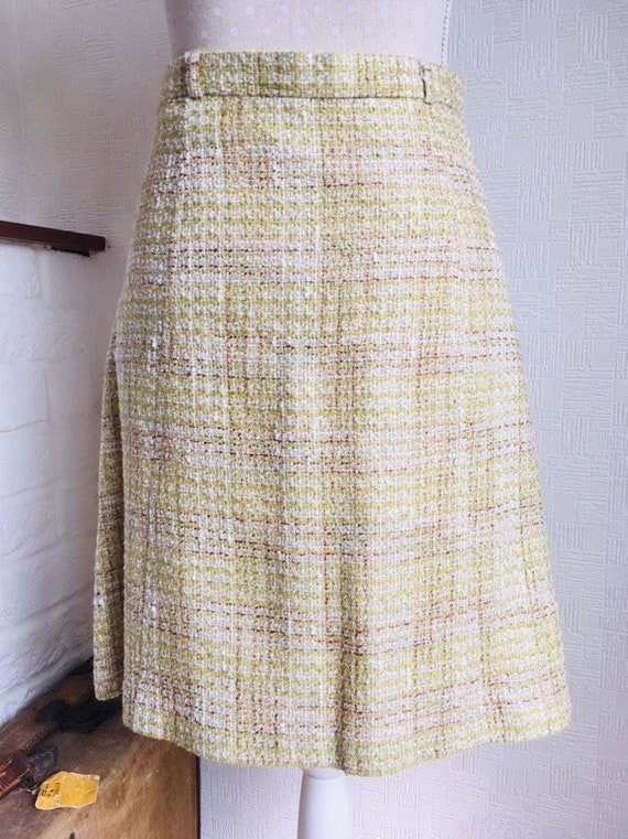 Vintage skirt/HARRODS 80's A-line skirt/Acrylic a… - image 3