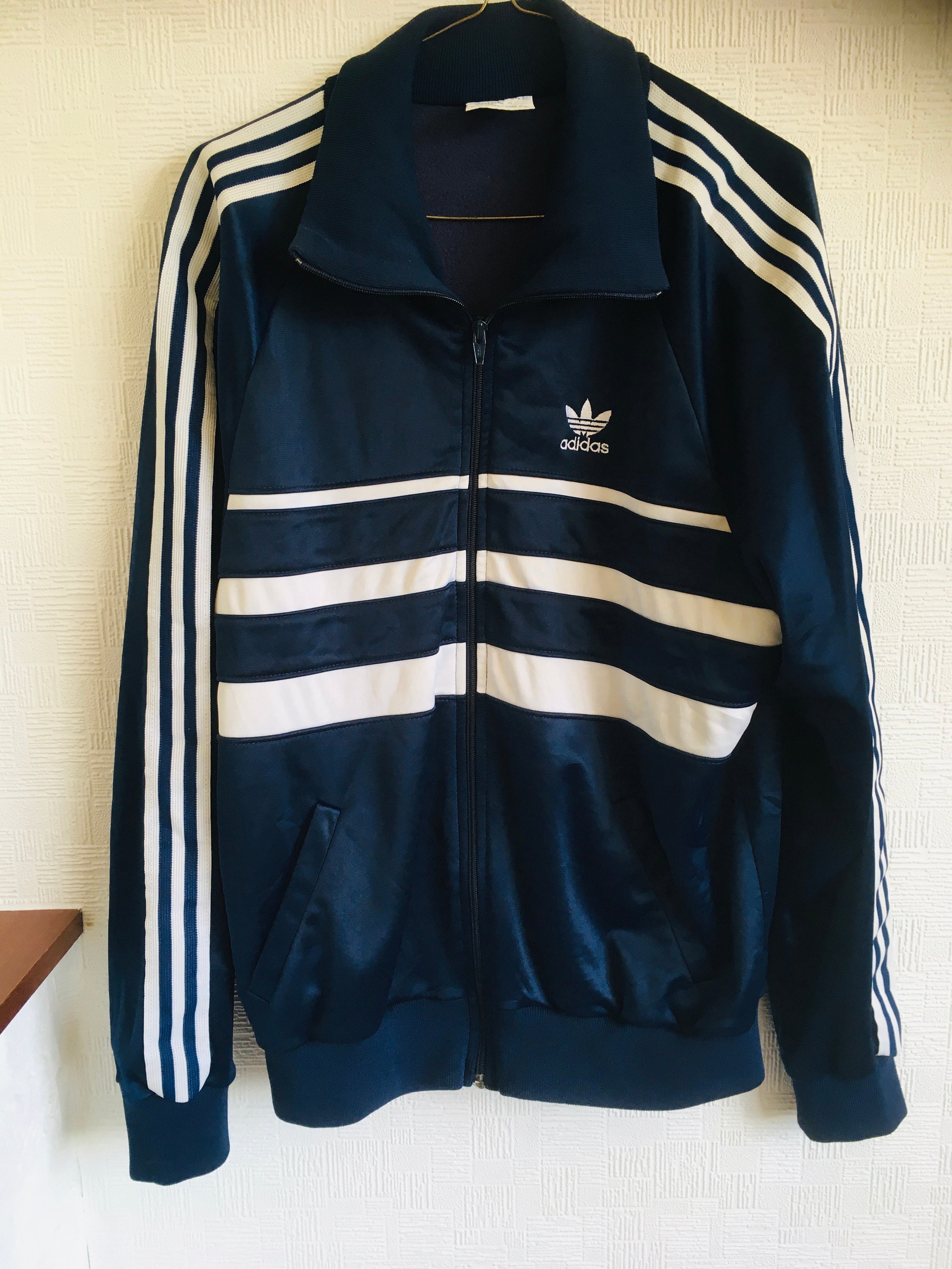 80s USA Men's Adidas Track Jacket/casual Sportswear/vintage