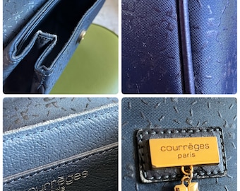 Vintage COURREGES Shoulder Bag Courrèges Burgundy Bag 