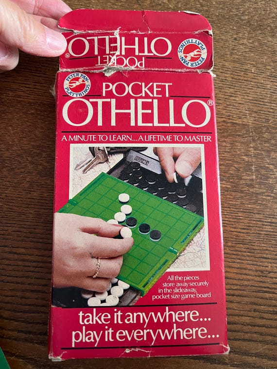 ヴィンテージポケットオセロゲームセット：1970年代のトラベルボード