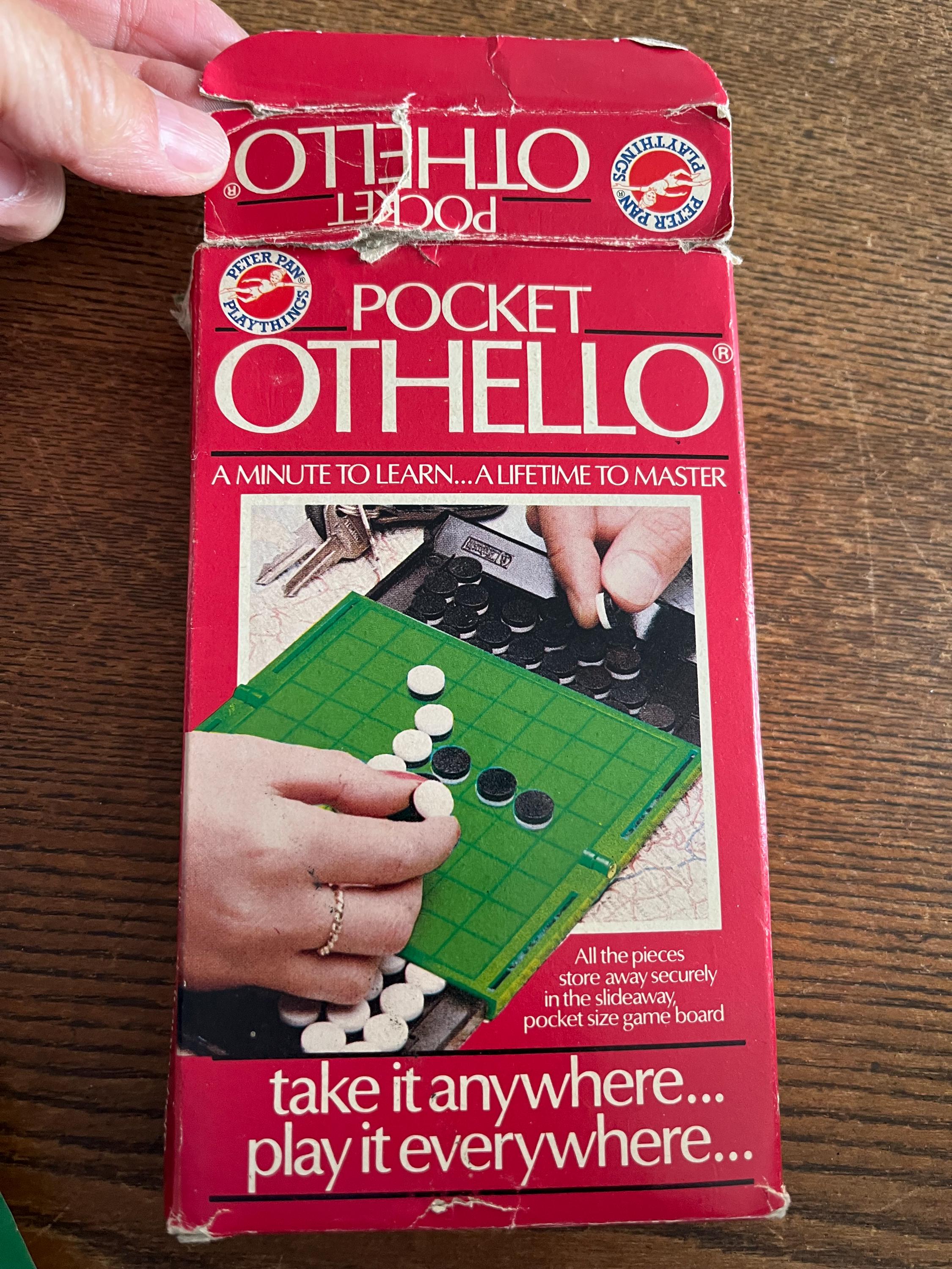 Vintage Pocket Othello Game Set: 1970s Travel Board Game - Etsy