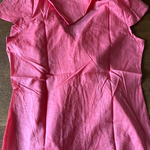 Vivienne Westwood Pink Cotton Blouse: Asymmetric Cap Sleeve, Made in Italy image 8