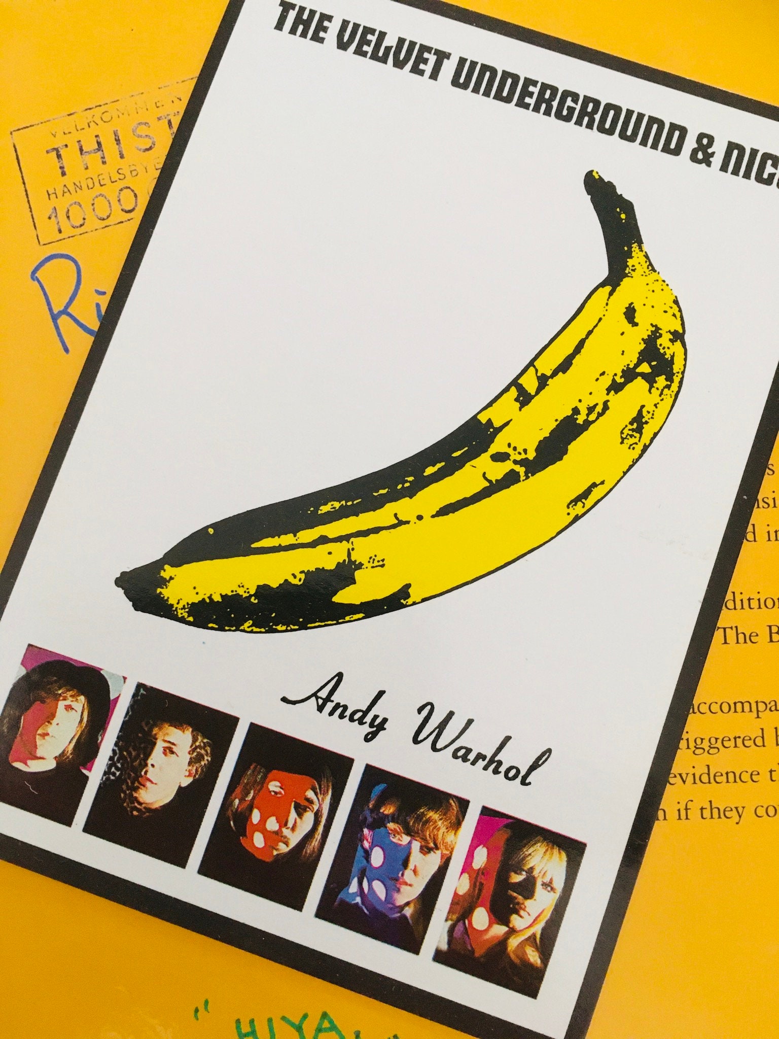 1966 Bg 8 Warhol Velvet Underground Rp Postcard 9.4