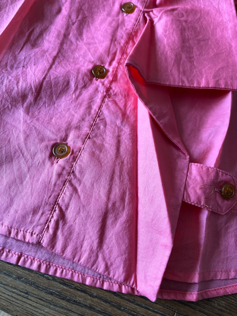 Vivienne Westwood Pink Cotton Blouse: Asymmetric Cap Sleeve, Made in Italy image 7