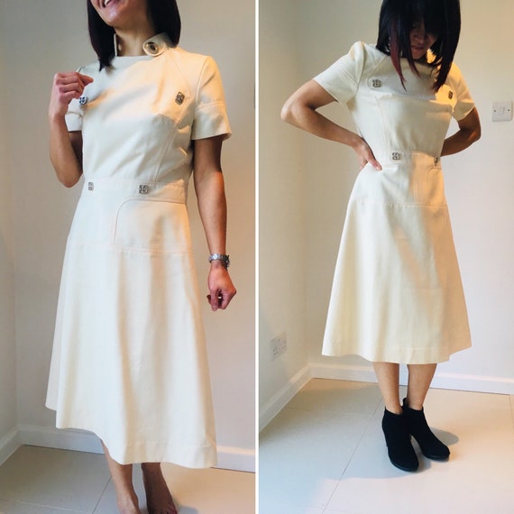 60s Vintage Dress/louis Feraud at Rembrandt/a-line Dress in 