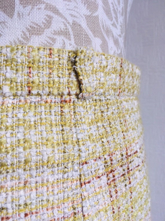 Vintage skirt/HARRODS 80's A-line skirt/Acrylic a… - image 8