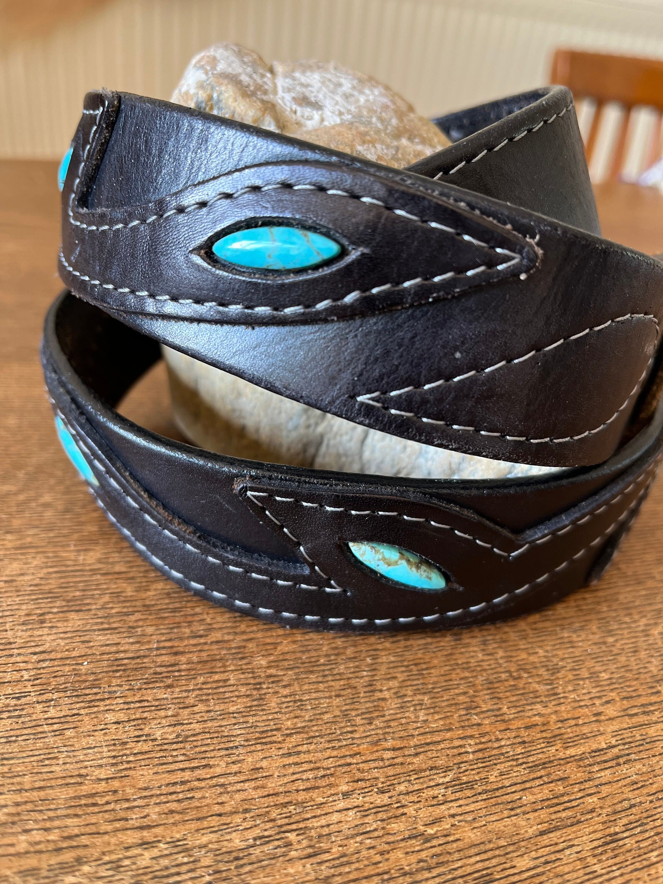 Santa Fe つまらなく Leather Company 高級本革 馬革ベルト