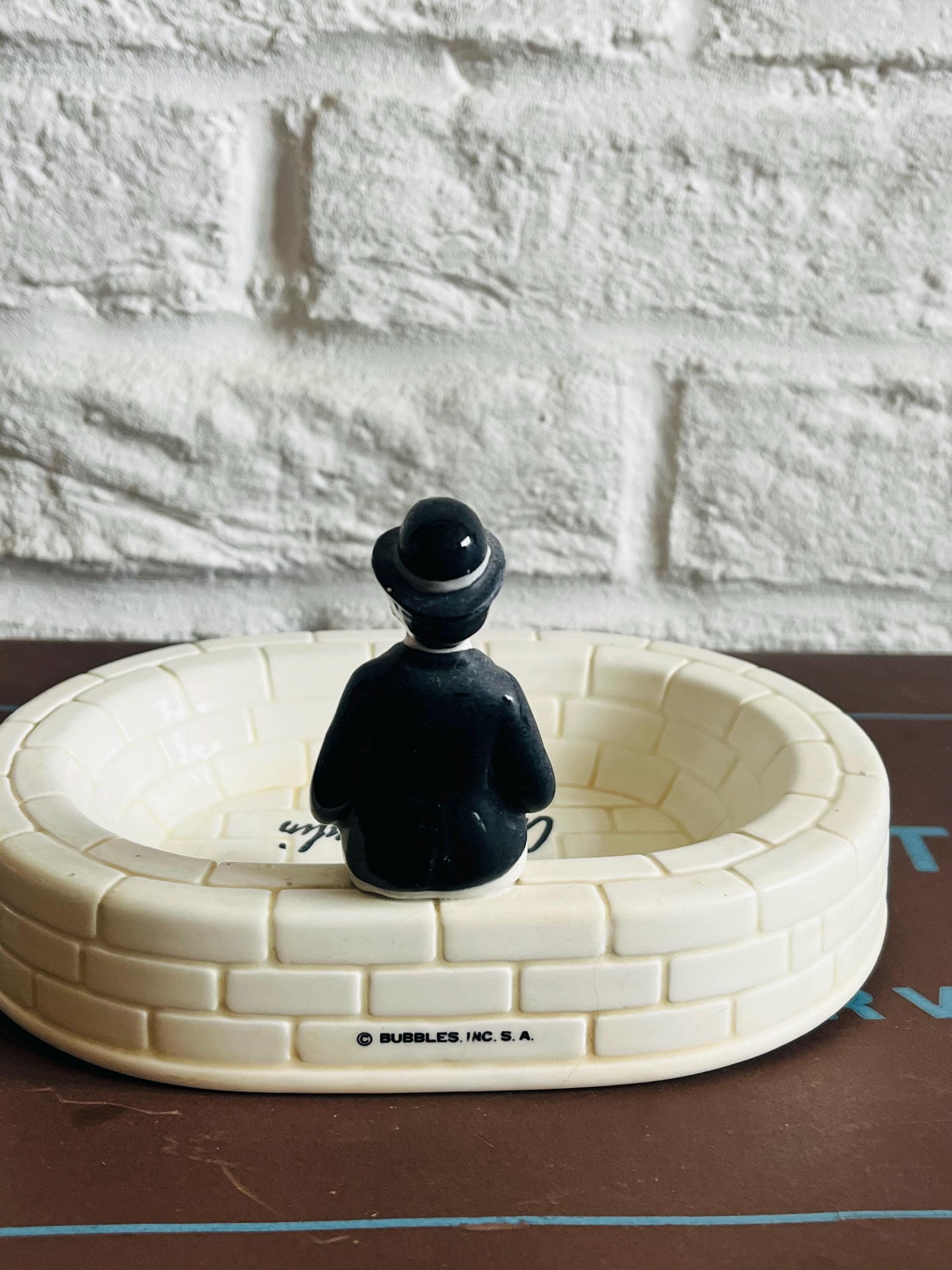 Charles Chaplin 'the Tramp' Ceramic Dish: Bubbles Inc. Collectible