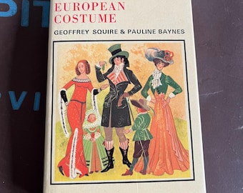 Vintage 'Observer's Book of European Costume' - 1975 Hardcover Reference