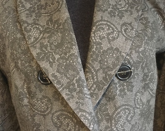 Yves Saint Laurent Variation Vintage Jacket/fr 40 Usa8/grey Yves Saint Laurent Variation Vintage Jacket/fr 40 Usa8/grey