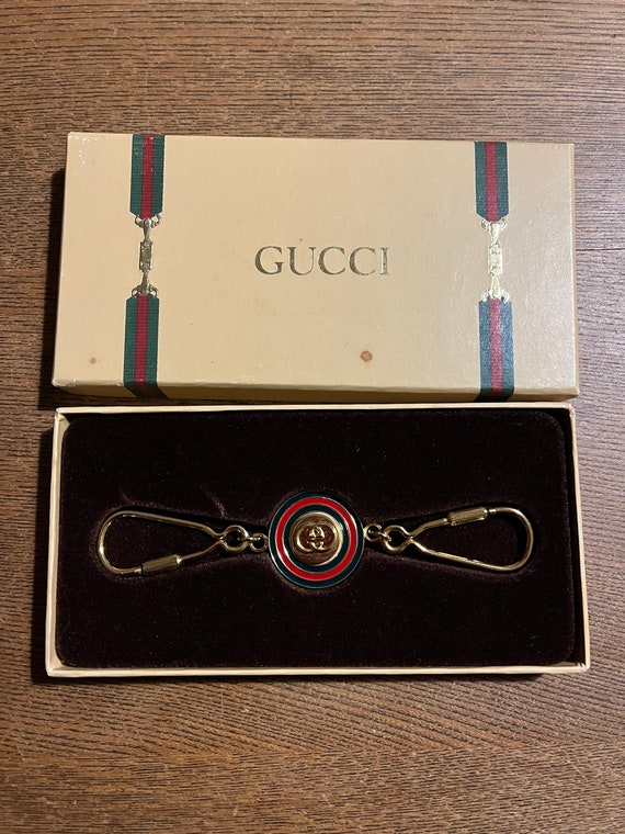 GUCCI Double Key Ring/vintage Gucci/gucci Small Accessory/made -   Denmark
