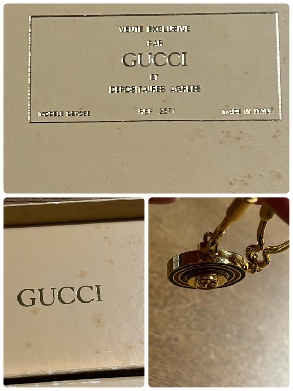 Vintage GUCCI Double Keyring, GG Logo, Made in Italy - Etsy