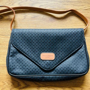 Vintage Courreges Paris Crossbody Bag: 90s French Designer Handbag