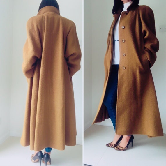 Burberry coat/Alpaca coat/caramel brown 