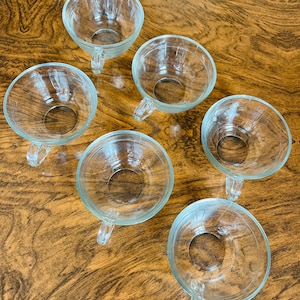 Duralex demitasse cups/Glass cups/Coffee cups/Cups only/6 glass cups/Set of glass cups/Made in France/Vintage coffee cups/cafe coffee cups