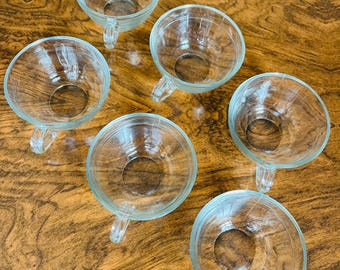 Vintage Duralex Demitasse Glass Cups: Made in France Coffee Cups