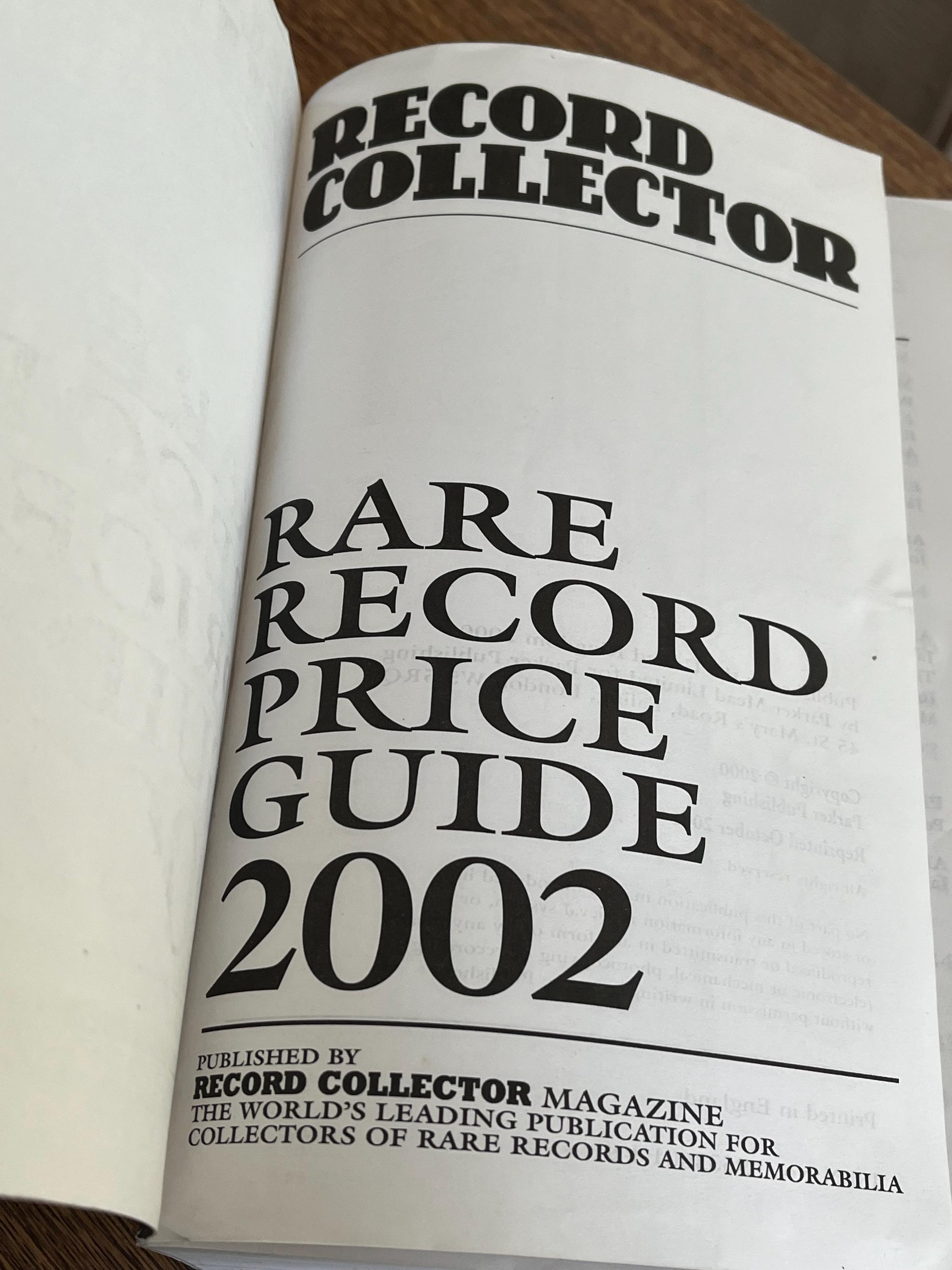 Rare Record Price Guide 2002/reference Book/record Collector