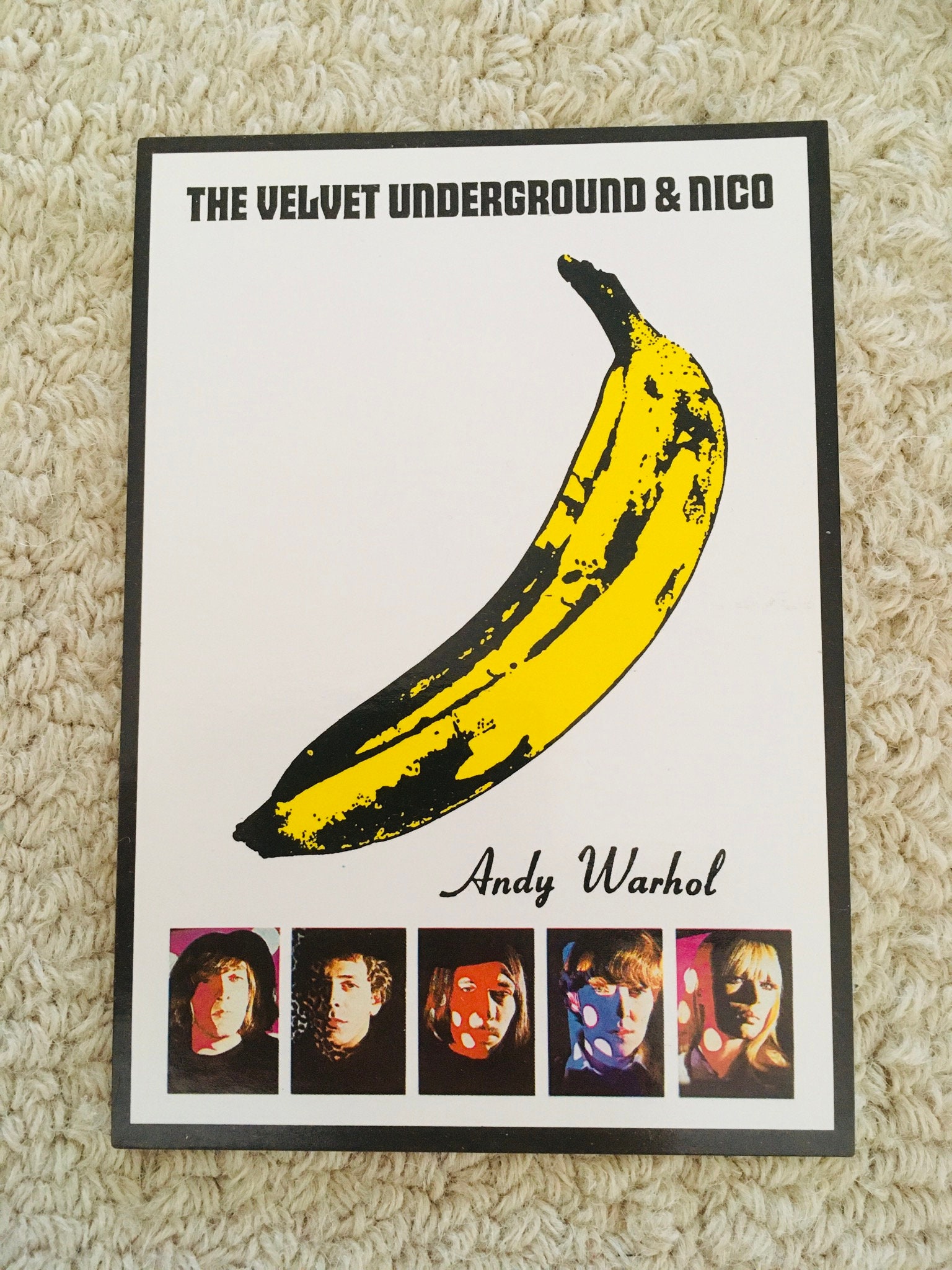 1966 Bg 8 Warhol Velvet Underground Rp Postcard 9.4