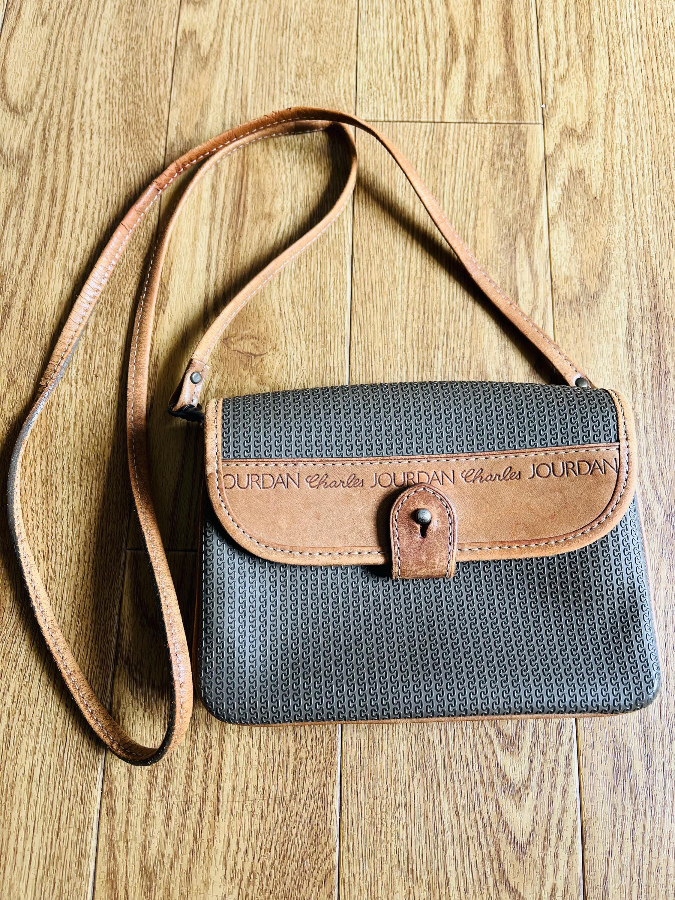 バッグ CHARLES JOUDAN Actif CHARLES JOURDAN Actif. Tan and Olive Vinyl and Leather
