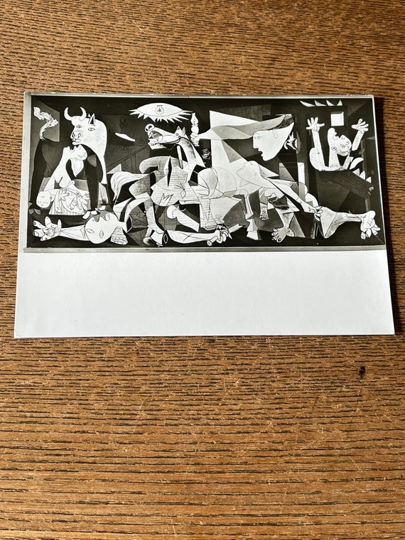 Vintage 1970s Guernica Postcard: Pablo Picasso MOMA Art - Etsy