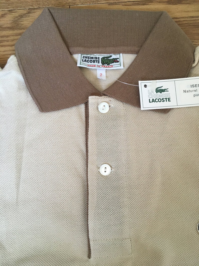 2mens France100Cotonfrançais 70 T In Lacoste 's Polochemise Xscrcodilevintage Taille Chemisetennis Shirtslacostemade Lacostebrown Tl1JcKF