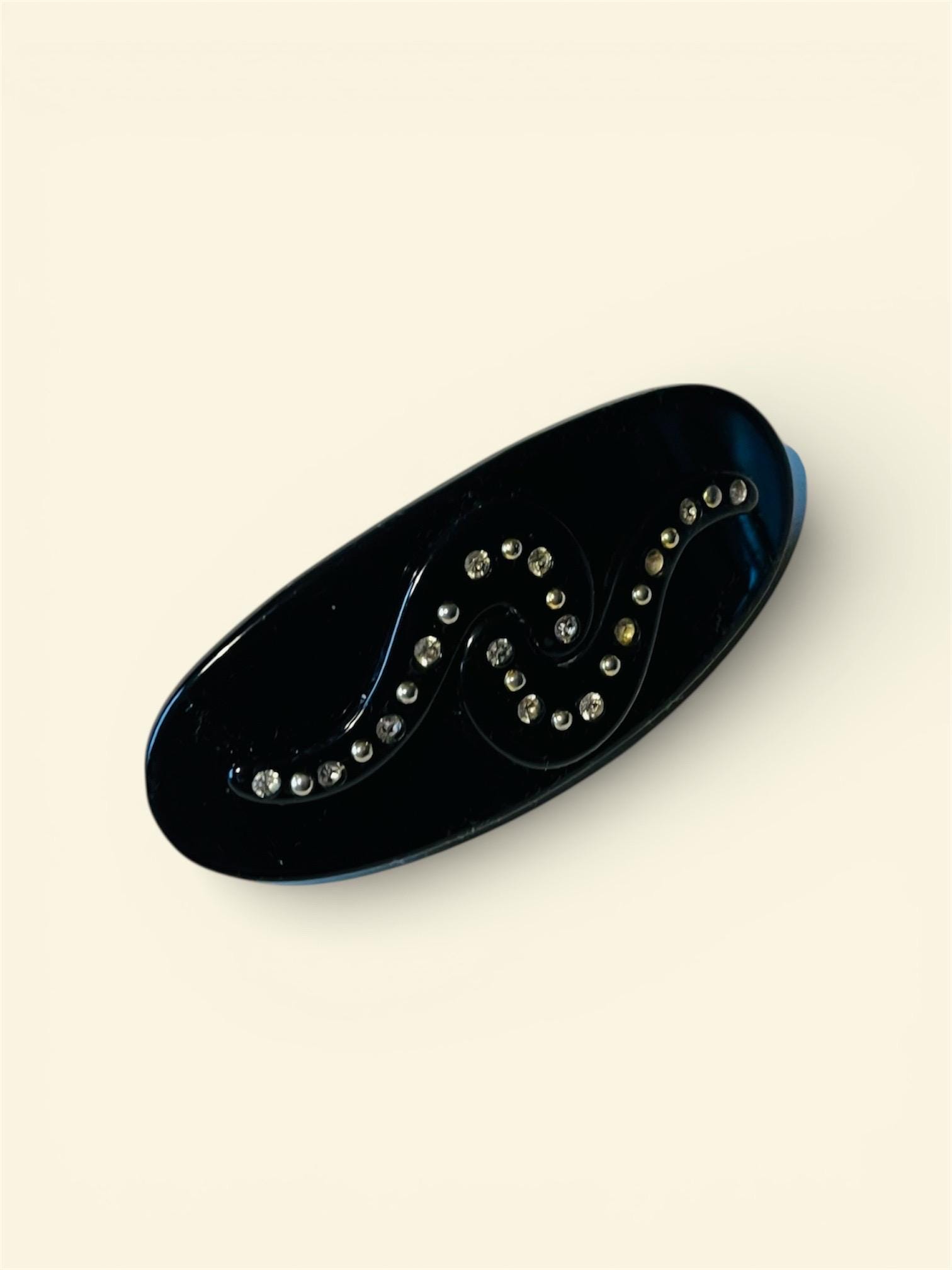 Reserved for Satoko // Vintage Hair Clip Decorated With