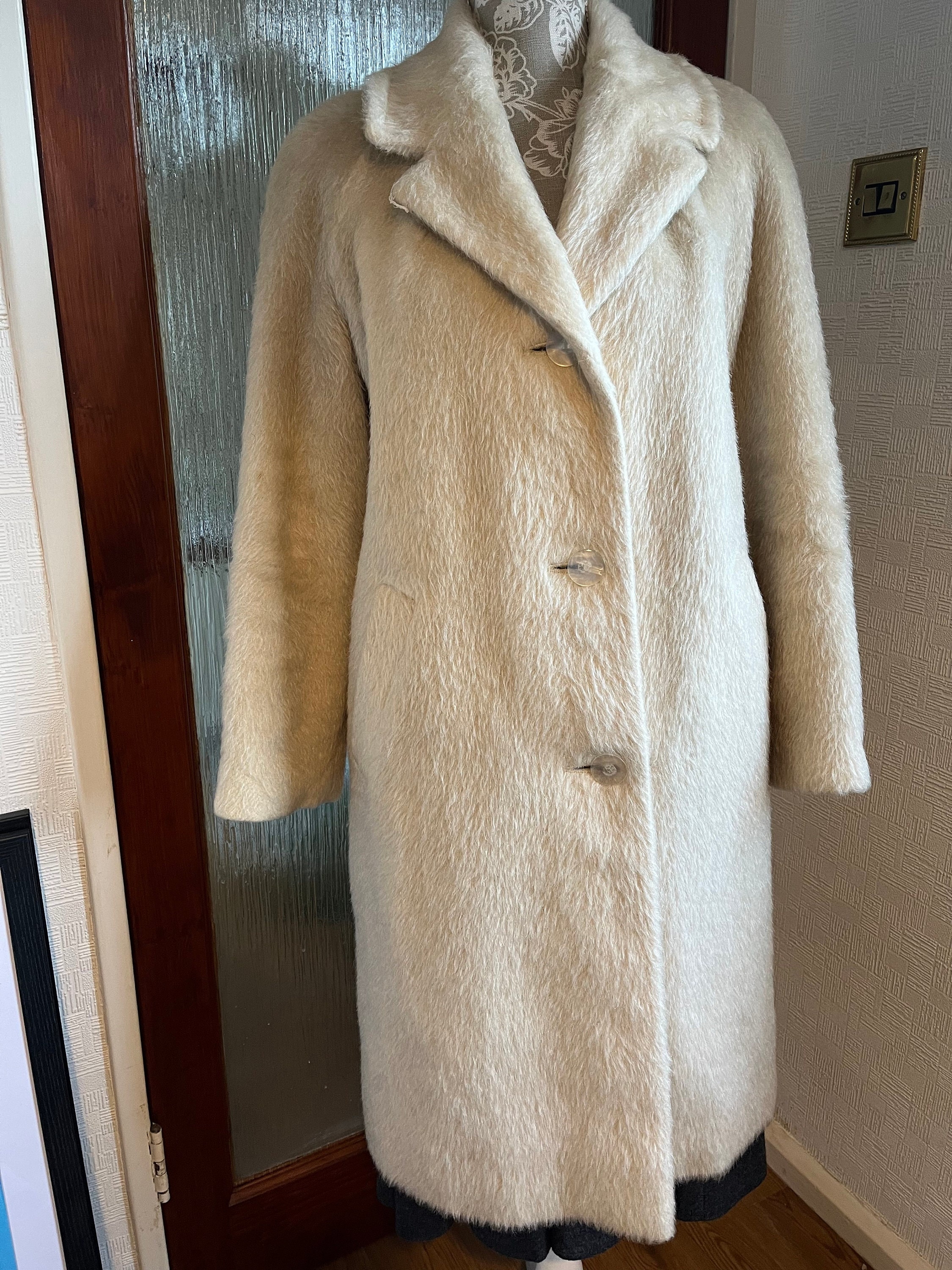 Women's Vintage Coat/mohair 1005 Coat/50s 60s Coat/winter - Etsy