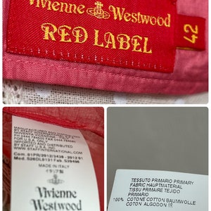 Vivienne Westwood Pink Cotton Blouse: Asymmetric Cap Sleeve, Made in Italy image 10