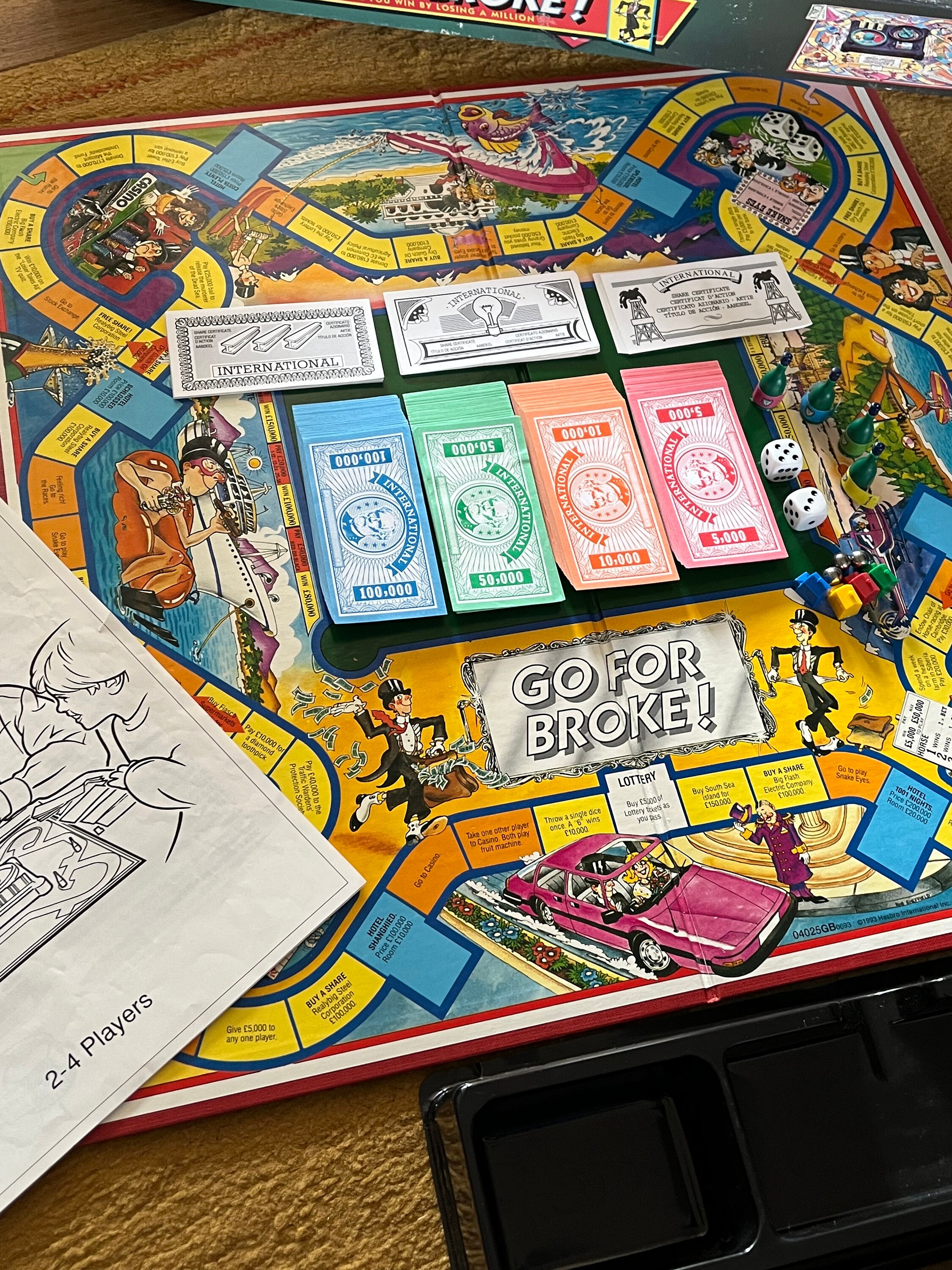 Retro Go for Broke Board Game Complete Set Age Etsy UK