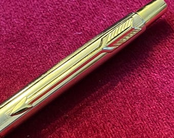 PARKER 22Kゴールドエレクトロプレート ボールペン Vintage Parker 22K Gold Electroplate Mechanical Pencil With Box - Etsy