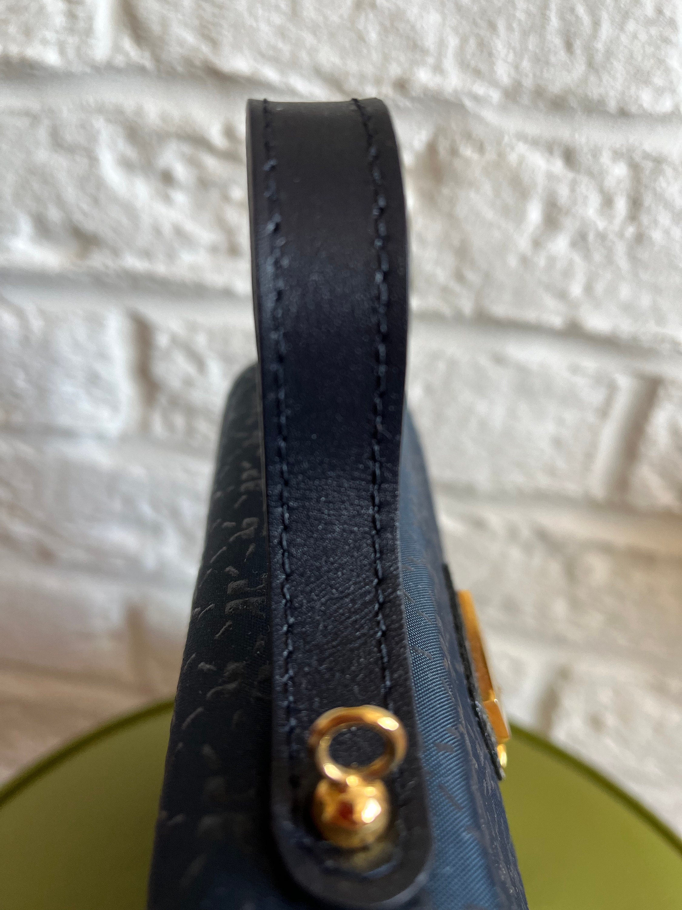 COURREGES PARIS Vintage Black Leather Shoulder Bag - Made In FRANCE - Very  Rare!