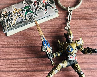 Kamen Rider Blade King Form Keyring: Vintage Japanese TV Show Collectible