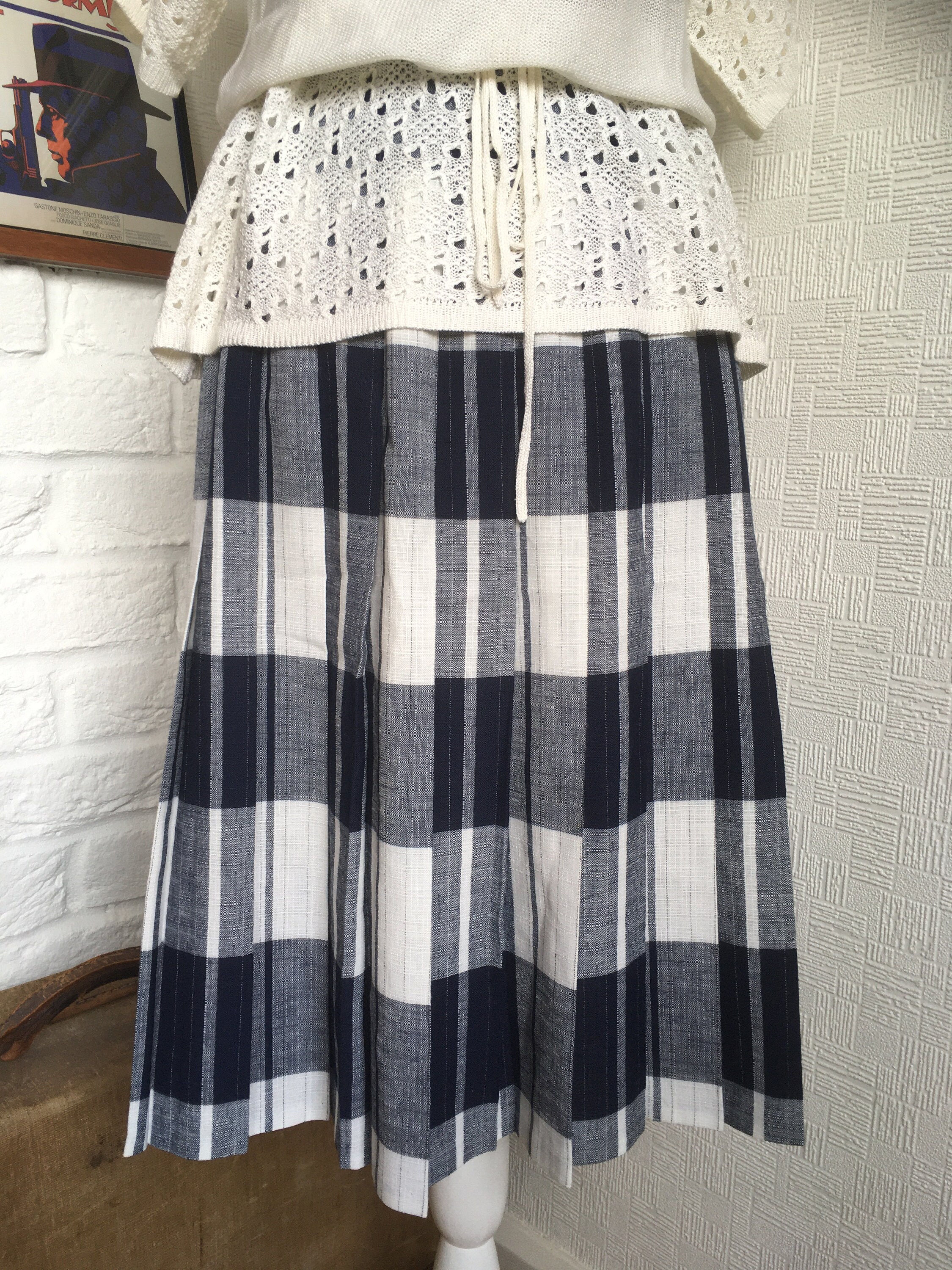 Vintage Pleated Skirt/vintage St Michael/uk10-12/summer - Etsy UK