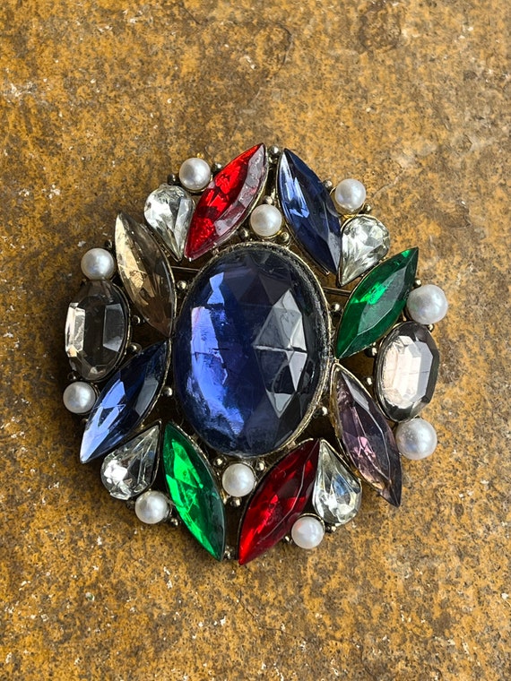 Antique Costume Jewelry Brooch