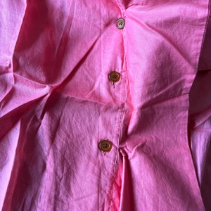 Vivienne Westwood Pink Cotton Blouse: Asymmetric Cap Sleeve, Made in Italy image 6