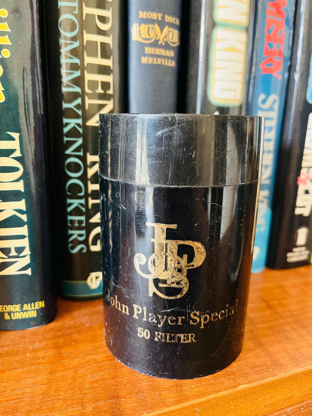 jps silver tobacco Vintage John Player Special Cigarette Canister, Collectible Tobacco Tub