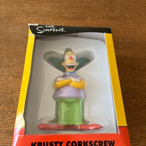 Krusty the Clown corkscrew/Collectible The Simpsons barware/Cartoon character/Rare Simpsons/Simpsons gift/Simpsons fans/Christmas gift