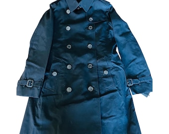 Vintage Burberry Double Breasted Trench Coat With Lining, Size 44